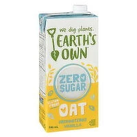 Earth's Own - Zero Sugar Unsweetened Vanilla Oat Milk, 946 Millilitre