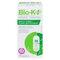 BIO-K+ - Probiotic 25 Billion Bacteria, Daily Care+ Capsules