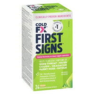 Cold Fx - Cold FX First Signs Capsules, 24 Each