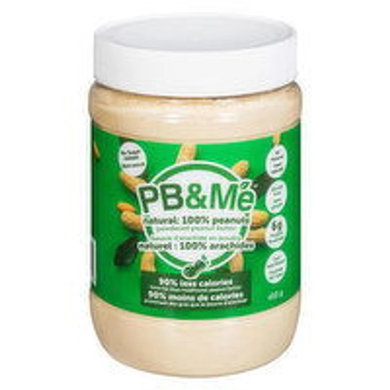 Pb&Me - Powdered Peanut Butter, No Sugar Added, 453 Gram