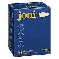 Joni - Organic Bamboo Super Pads, 10 Each