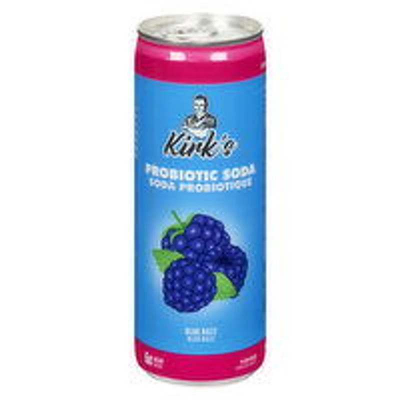 Kirks Kefir - Sparkling Blue Razz Organic, 330 Millilitre