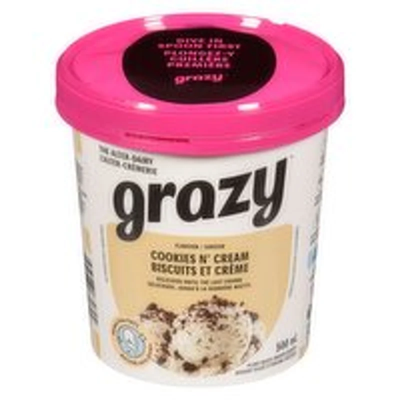 GRAZY - Cookies N Cream Ice Cream, 500 Millilitre
