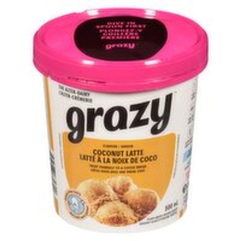 GRAZY - Coconut Latte Ice Cream, 500 Millilitre
