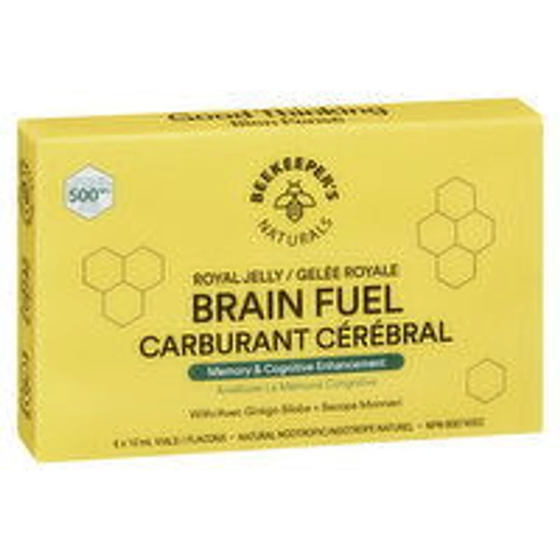 Beekeeper's Naturals - B LXR Brain Fuel Single with Royal Jelly, 10 Millilitre