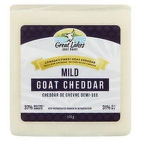 Great Lakes Goat Dairy - Mild Goat Cheddar Cheese, 175 Gram
