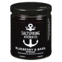Salt Spring Kitchen - Savoury Spread - Blueberry & Basil, 270 Millilitre