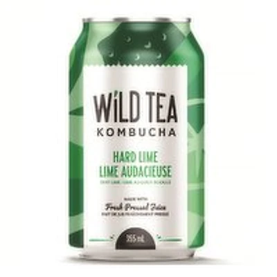 Wild Tea Kombucha - Hard Lime, 355 Millilitre
