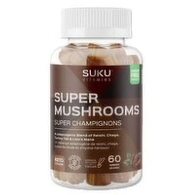 SUKU Vitamins - Super Mushrooms Gummies, 60 Each