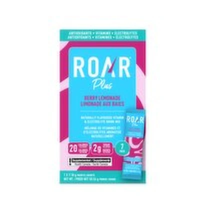 Roar Plus - Berry Lemonade Vitamin & Electrolyte Drink Mix, 7 Each
