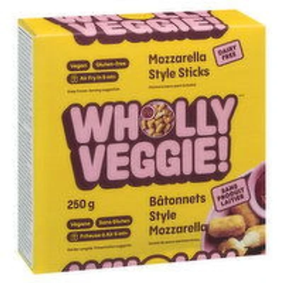 Wholly Veggie - Plant Based Mozzarella Sticks, 250 Gram