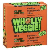 Wholly Veggie - Plant Based Cheddar Sticks, 250 Gram