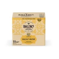 Balzac's Coffee - Coffee Pods, Marble Roast Blend, 18 Pack, 189 Gram