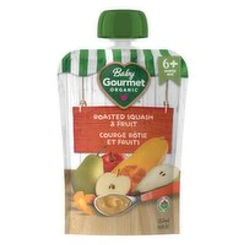Baby Gourmet - Organic Baby Food - Roasted Squash & Fruit Medley, 128 Millilitre