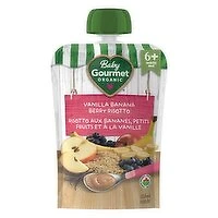 Baby Gourmet - Organic Baby Food - Vanilla Banana Berry Risotto, 128 Millilitre