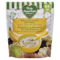 Baby Gourmet - Organic Baby Cereal - Banana Raisin Oatmeal, 227 Gram