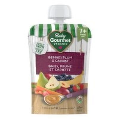 Baby Gourmet - Plus Organic Yum Berries & Plum, 128 Millilitre