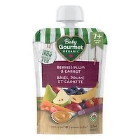 Baby Gourmet - Plus Organic Yum Berries & Plum, 128 Millilitre
