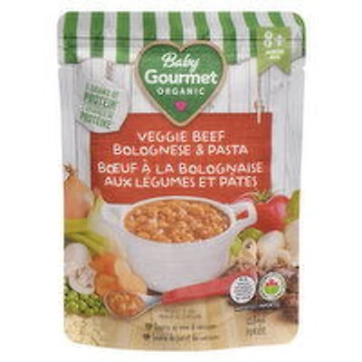 Baby Gourmet - Organic Baby Food - Veggie Beef Bolognese & Pasta, 128 Millilitre