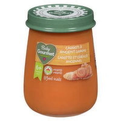 Baby Gourmet - Baby Food, Carrots & Ancient Grains, 113 Millilitre
