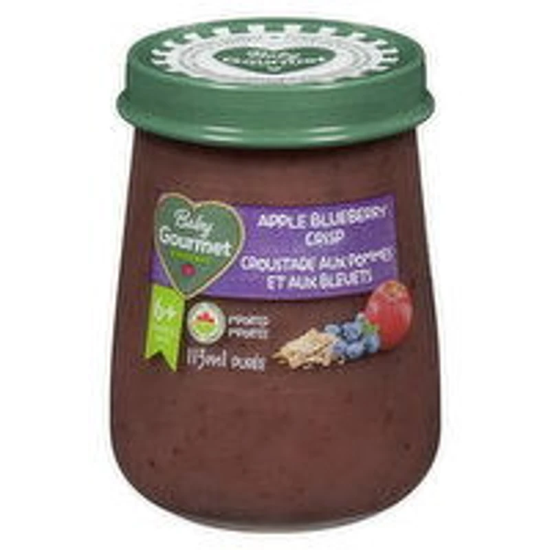 Baby Gourmet - Baby Food, Apple Blueberry Crisp, 113 Millilitre