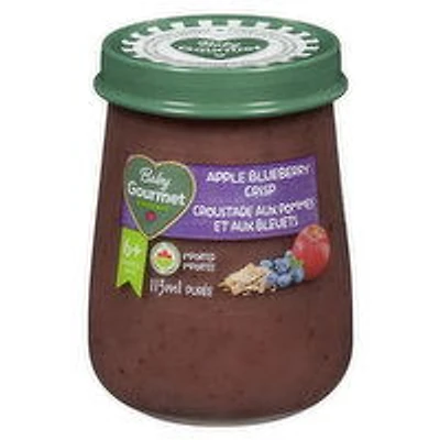 Baby Gourmet - Baby Food, Apple Blueberry Crisp, 113 Millilitre