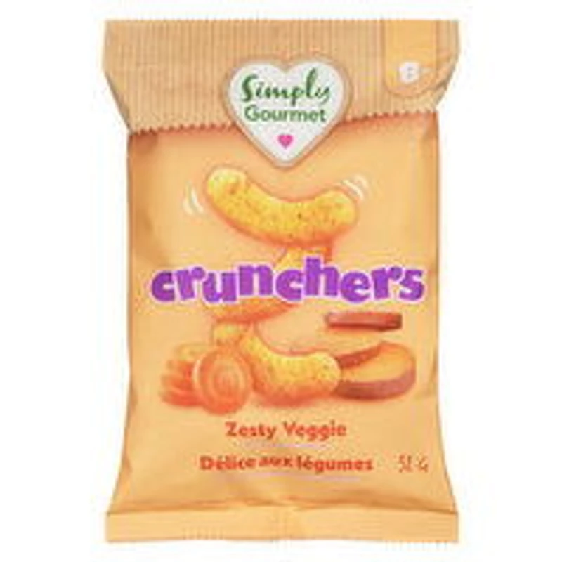 Simply Gourmet - Cruchers Zesty Veggie snack, 32 Gram