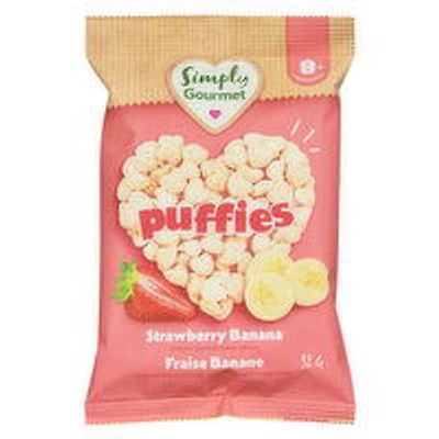 Simply Gourmet - Puffies Strawberry Banana, 32 Gram