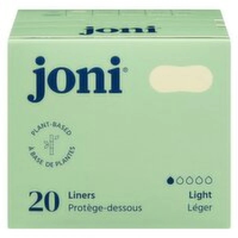Joni - Organic Bamboo Liners, Light, 20 Each