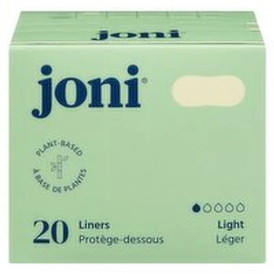 Joni - Organic Bamboo Liners, Light, 20 Each
