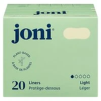 Joni - Organic Bamboo Liners, Light, 20 Each
