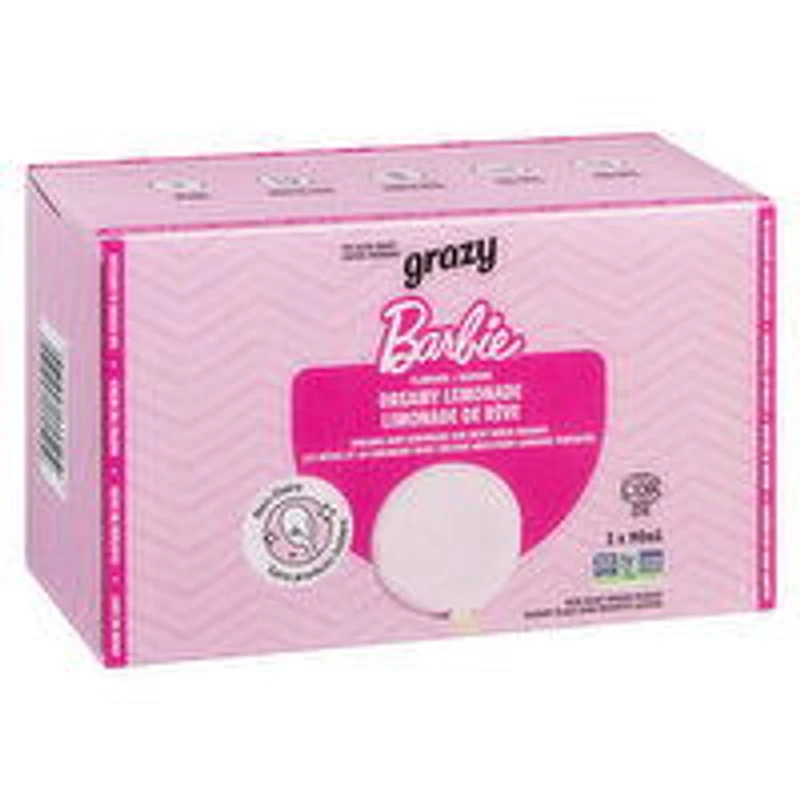 Grazy - Barbie Dreamy Non Dairy Frozen Dessert Lemonade Bars, 3 Each