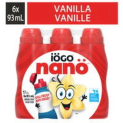 IOGO - Drinkable Vanilla Yogurt 1%, 6 Each
