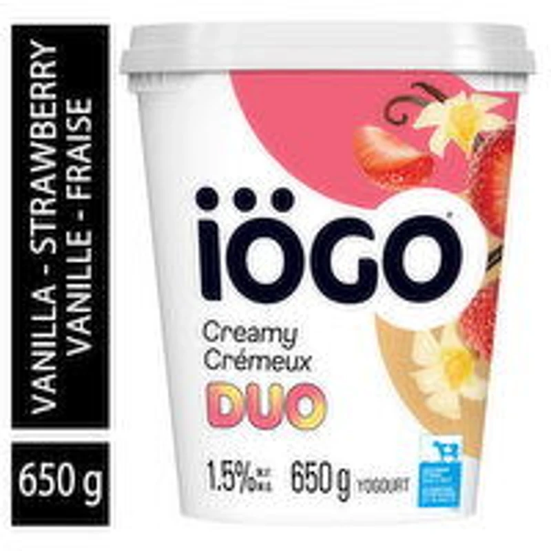 IOGO - Creamy Duo - Vanilla Strawberry, 650 Gram