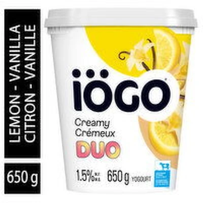 Iogo - Creamy Lemon Vanilla Duo, 650 Gram