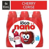 Iogo - Drinkable Cherry Yogurt 1%, 6 Each
