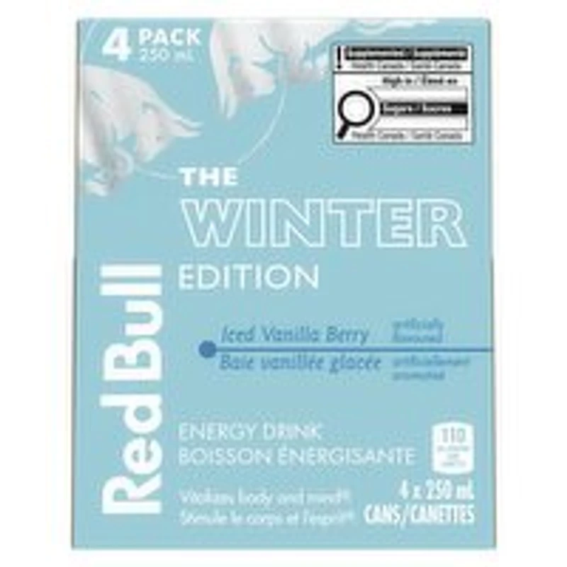 Red Bull - Winter Edition Iced Berry, 4 Each