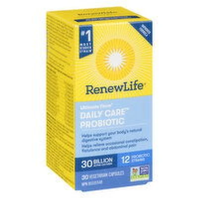 Renew Life - Ultimate Flora Daily Care Probiotic 30 Billion, 30 Each