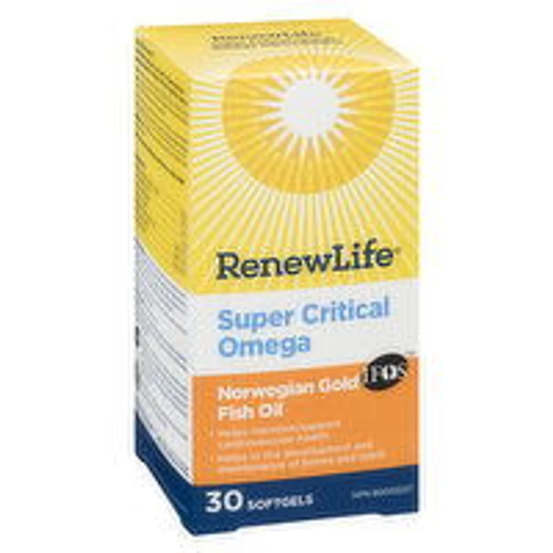 RenewLife - Super Critical Omega Norwegian Gold Fish Oil, 30 Each