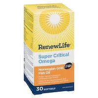 RenewLife - Super Critical Omega Norwegian Gold Fish Oil, 30 Each