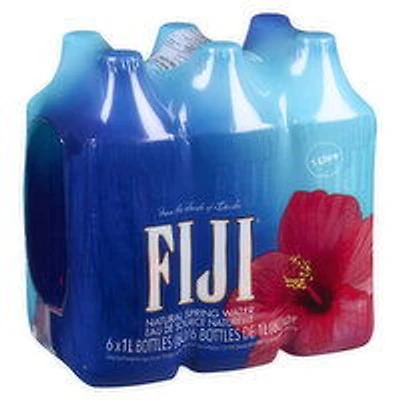 Fiji - Bottled Water - Natural Spring Water, 6 Each