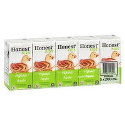 Honest Kids - Apple Juice Organic, 5 Each