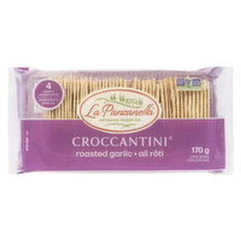 La Panzanella - Mini Croccantini Crackers Garlic, 170 Gram