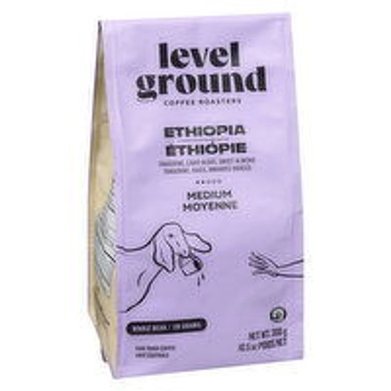 Level Ground - Ethiopia Medium Whole Bean Organic, 300 Gram