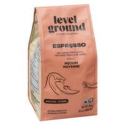Level Ground - Whole Bean,  Espresso Dark Blend, 300 Gram
