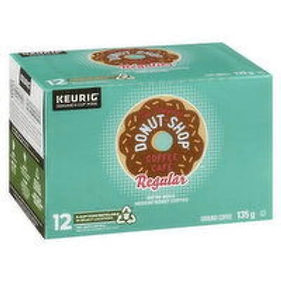 Donut Shop - Regular Coffee K-Cups, Medium Roast, 12 Each
