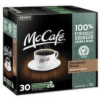 McCafe - Coffee Pods - Premium Roast K-Cup, Medium Dark, 30 Each