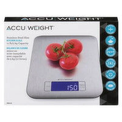 Accuweight - Slim Kitchen Scale, 1 Each