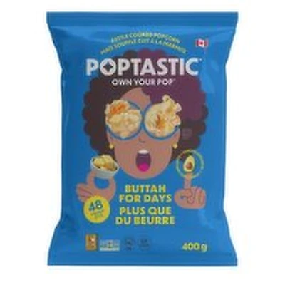 Poptastic - Buttah For Days Kettle Cooked Popcorn, Family Size, 400 Gram