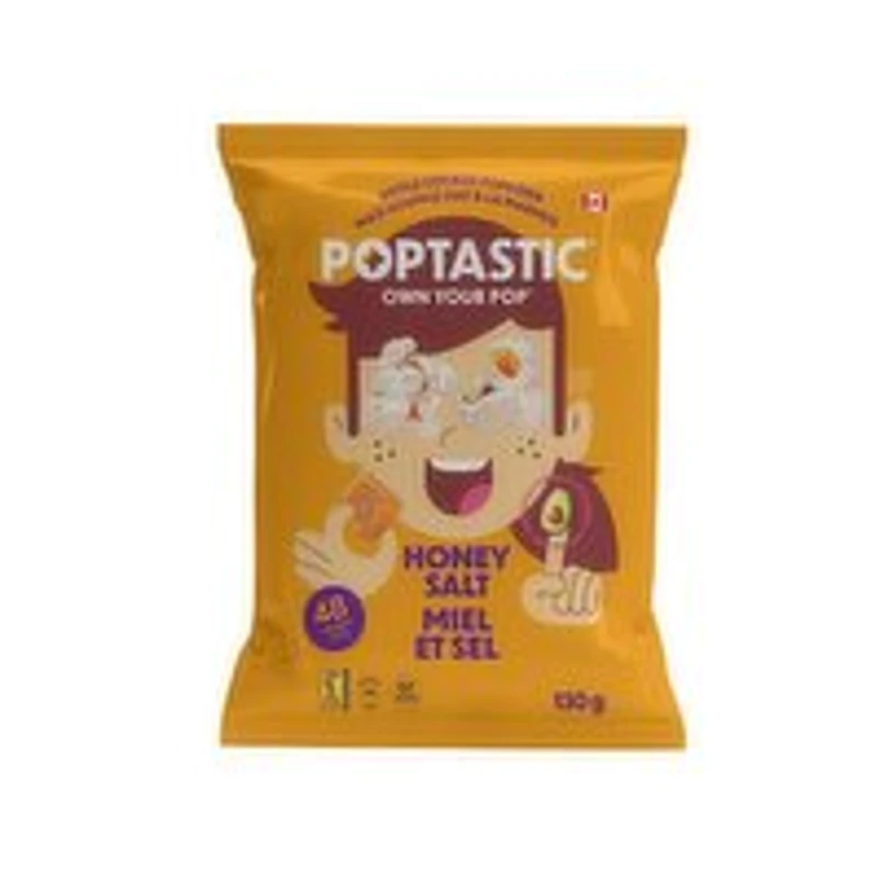 Poptastic - Honey Salt Kettle Cooked Popcorn, 130 Gram